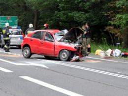 Czołowe zderzenie przy ul. Strzeleckiej