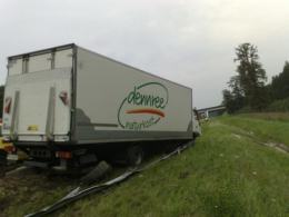Kierowca ciężarówki zasnął za kółkiem