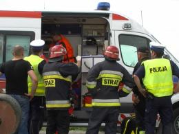 Groźny wypadek pod Brzegiem
