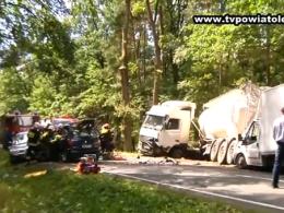 Tragiczny karambol pod Praszką