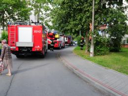 Pożar mieszkania na Chabrach