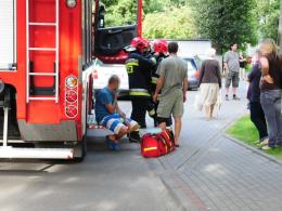 Pożar mieszkania na Chabrach