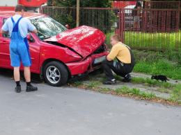 500 złotych mandatu za spowodowanie zderzenia