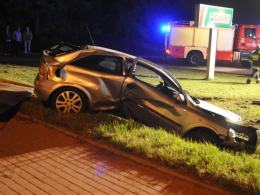 Uderzył w zbiornik z gazem i uciekł