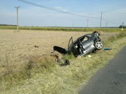 Pijany kierowca spowodował wypadek i uciekł