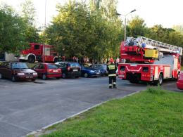 Ogień na dachu Szkoły Podstawowej nr 5 w Opolu