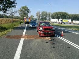 Zderzenie dwóch fordów we Wrzoskach