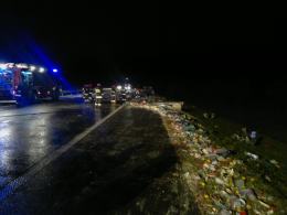Dwie godziny blokady A4 po zderzeniu ciężarówek
