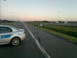 Wypadek cysterny, autostrada A4 zablokowana w obu kierunkach