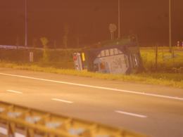 Wypadek cysterny, autostrada A4 zablokowana w obu kierunkach
