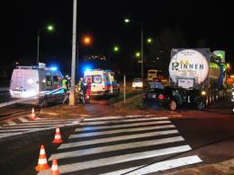 Kierowca bmw wjechał w tył cysterny