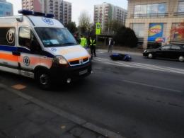 Motorowerzysta ranny po zderzeniu z samochodem