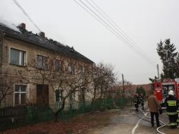 Pożar budynku mieszkalnego w Michałowie