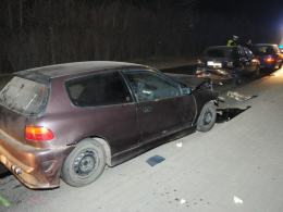 Pijany kierowca spowodował wypadek i uciekł z miejsca zdarzenia