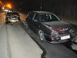 Pijany kierowca spowodował wypadek i uciekł z miejsca zdarzenia