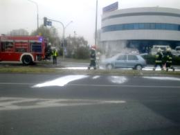 Pożar samochodu przy ul. Horoszkiewicza