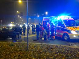 Kierowca audi zignorował czerwone światło
