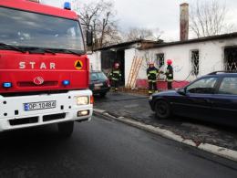 Pożar pustostanu na Zaodrzu