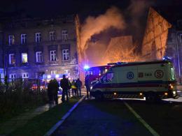 Pożar kamienicy w Brzegu - jedna osoba zginęła