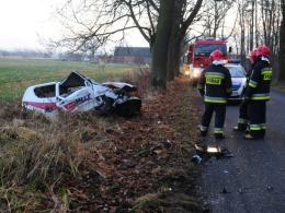 Wypadek fiata seicento pod Czarnowąsami