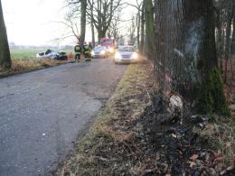 Wypadek fiata seicento pod Czarnowąsami