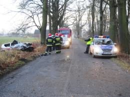 Wypadek fiata seicento pod Czarnowąsami