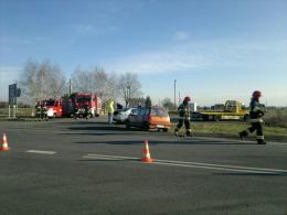 Kobieta ranna w wypadku na trasie Opole-Krapkowice