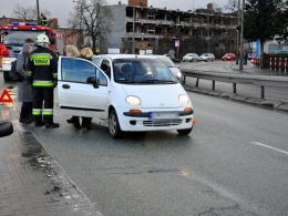 Cztery auta zderzyły się przy stacji paliw BP