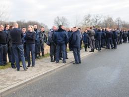 Opolskie służby mundurowe pikietują we Wrocławiu