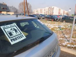 Około 300 aut blokowało autostradę. Kierowcy protestują