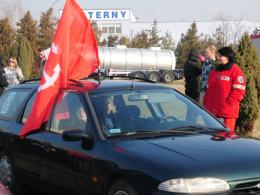 Około 300 aut blokowało autostradę. Kierowcy protestują