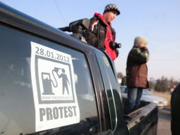Około 300 aut blokowało autostradę. Kierowcy protestują