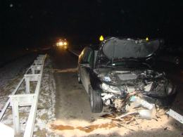 Trzy osoby ranne po zderzeniu na autostradzie