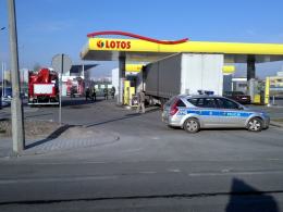 Pożar na stacji benzynowej