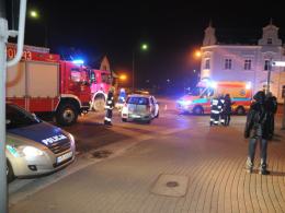 Zderzenie na skrzyżowaniu - trzy osoby w szpitalu
