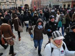 Maturzyści zatańczyli poloneza na Rynku
