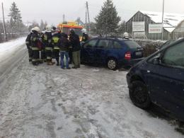 Dwie osoby ranne po zderzeniu w Chmielowicach