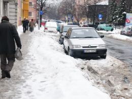 Strefa parkowania w śniegu. Nie tak miało być