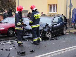 Wypadek na Placu Kazimierza, dwie osoby zostały ranne