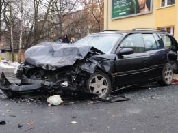 Wypadek na Placu Kazimierza, dwie osoby zostały ranne