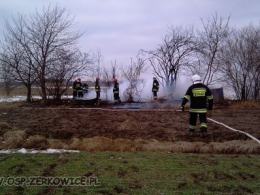 Pożar altany w Żerkowicach