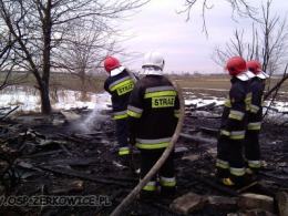 Pożar altany w Żerkowicach