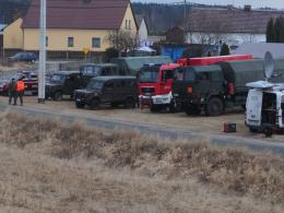 Wybuchy w Jedlicach - trwa usuwanie zatoru na rzece