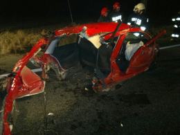 Groźny wypadek w Dąbrowie, trzy osoby ranne. Sprawca uciekł