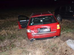 Zderzenie fiata i audi na trasie Opole-Brzeg