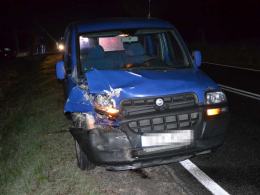 Zderzenie fiata i audi na trasie Opole-Brzeg