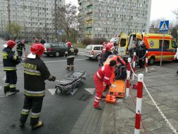 Motocyklista wymusił pierwszeństwo na rondzie