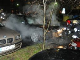 W Opolu spłonęło kolejne BMW