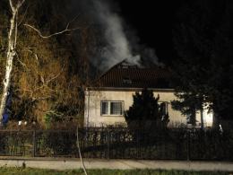 Płonie dom jednorodzinny w Przysieczy