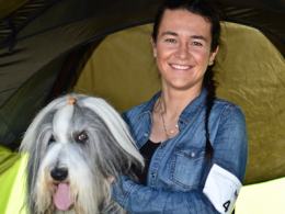 Pani Magdalena od trzech lat przyjeżdża ze swoją collie do Opola - i co roku wraca z medalami.